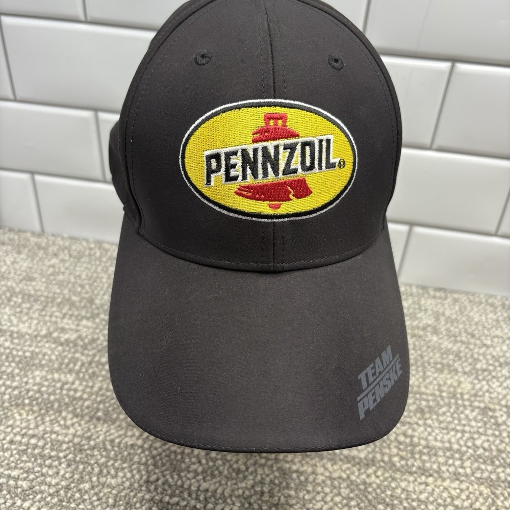 Pennzoil Hat Cap Strap Back Black One Size Adjustable Mens